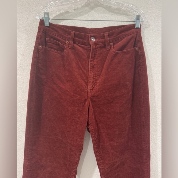 Uniqlo Brown Very High Rise Bootcut Corduroy Retro Cord Pants Size 10 - Picture 3 of 15